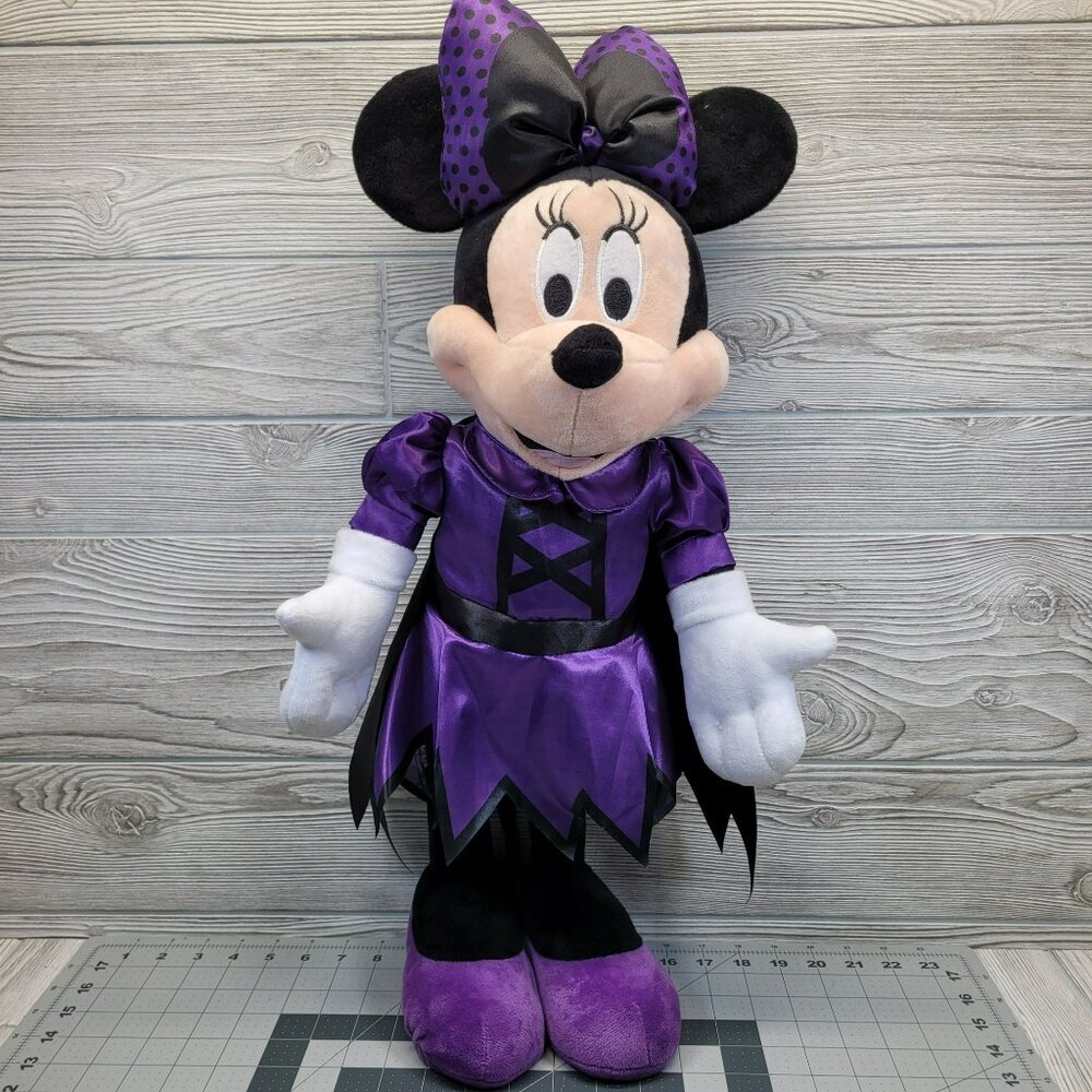 Disney Minnie Mouse Greeter Halloween‎ Plush Standing Doll Vampire Witch Costume